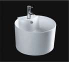 浴室台盆S535，陶瓷艺术盆，陶瓷洗手盆，陶瓷洗脸盆，陶瓷面盆，吊柜面盆